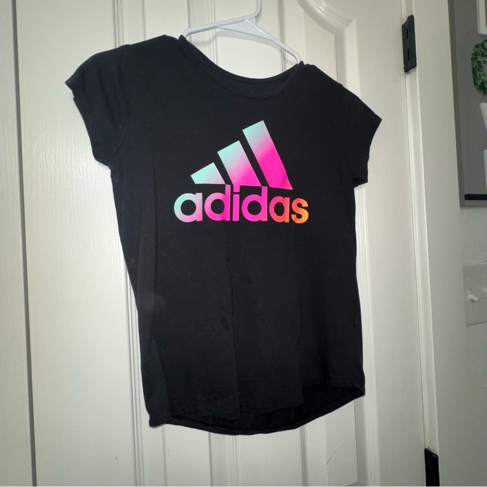 Adidas Kids Tee with Vibrant Logo